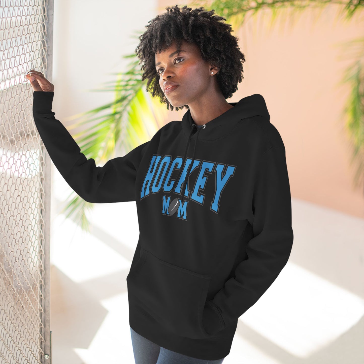 Hockey Mom Three-Panel Fleece Hoodie