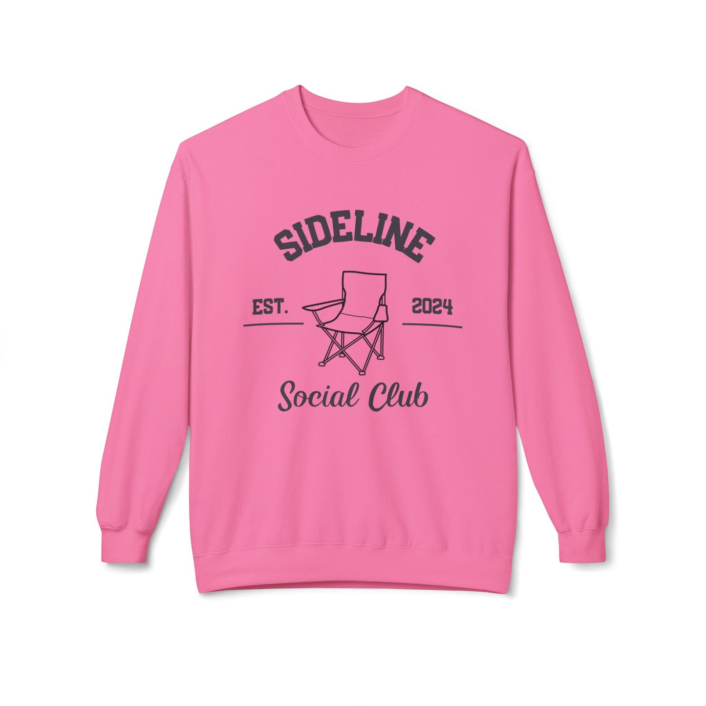 Sideline Social Club Unisex Midweight  Softstyle Fleece Crewneck Sweatshirt