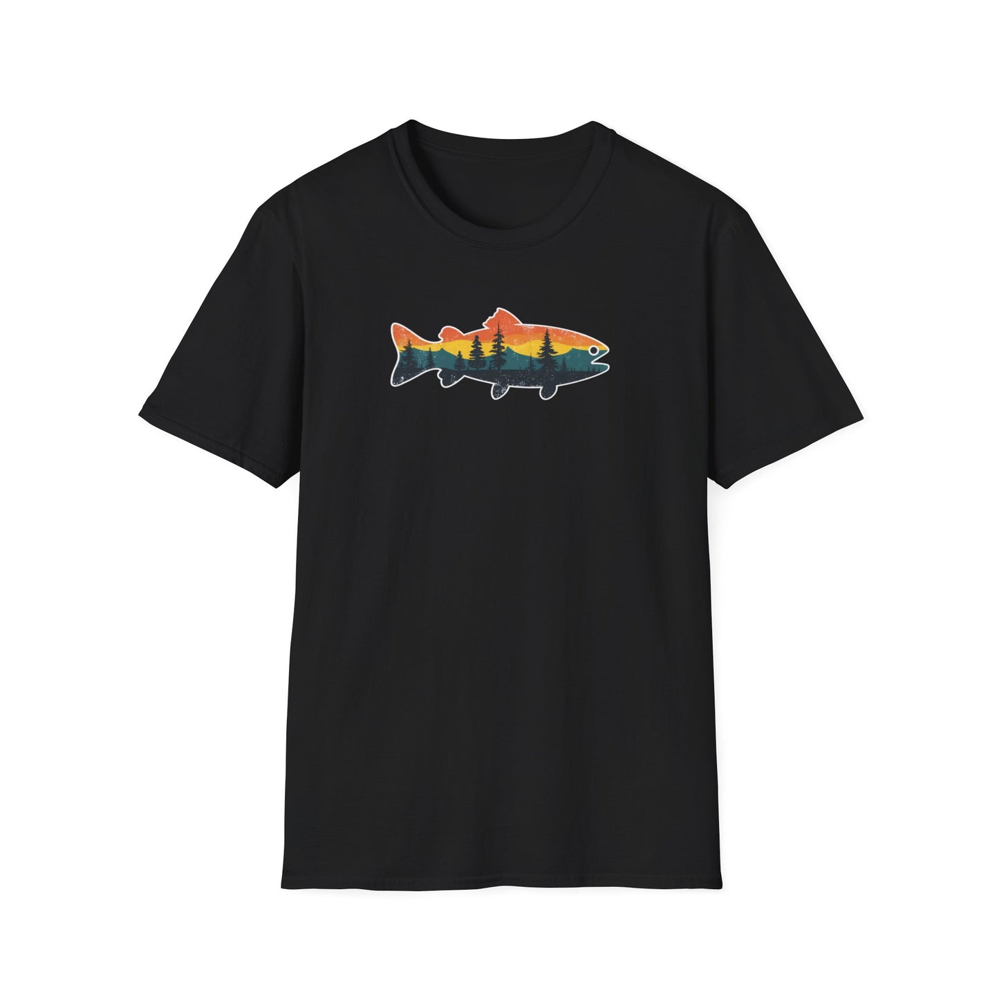 Fish Silhouette Unisex Softstyle T-Shirt