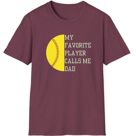 Favorite Player Softball Unisex Softstyle T-Shirt