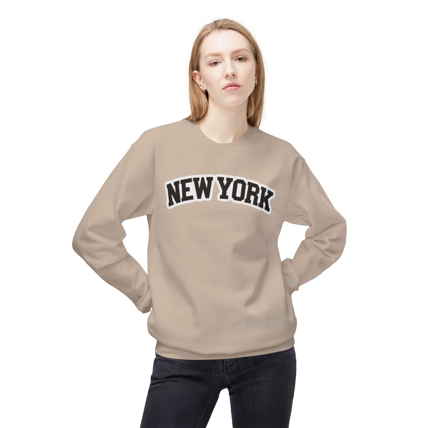 New York Unisex Midweight Softstyle Fleece Crewneck Sweatshirt