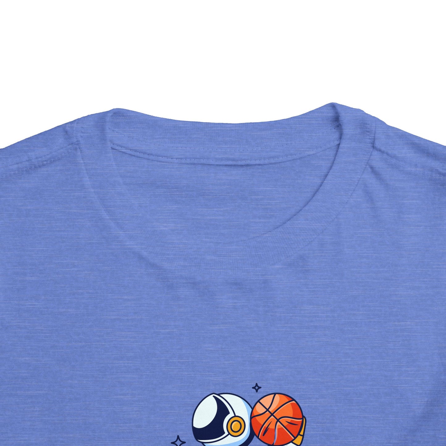 Basketball Astronaut Toddler Short Sleeve Tee