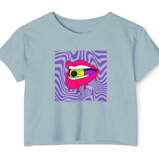 Retro Lips Women's Festival Crop Top