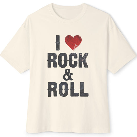 Rock & Roll Unisex Oversized Boxy Tee