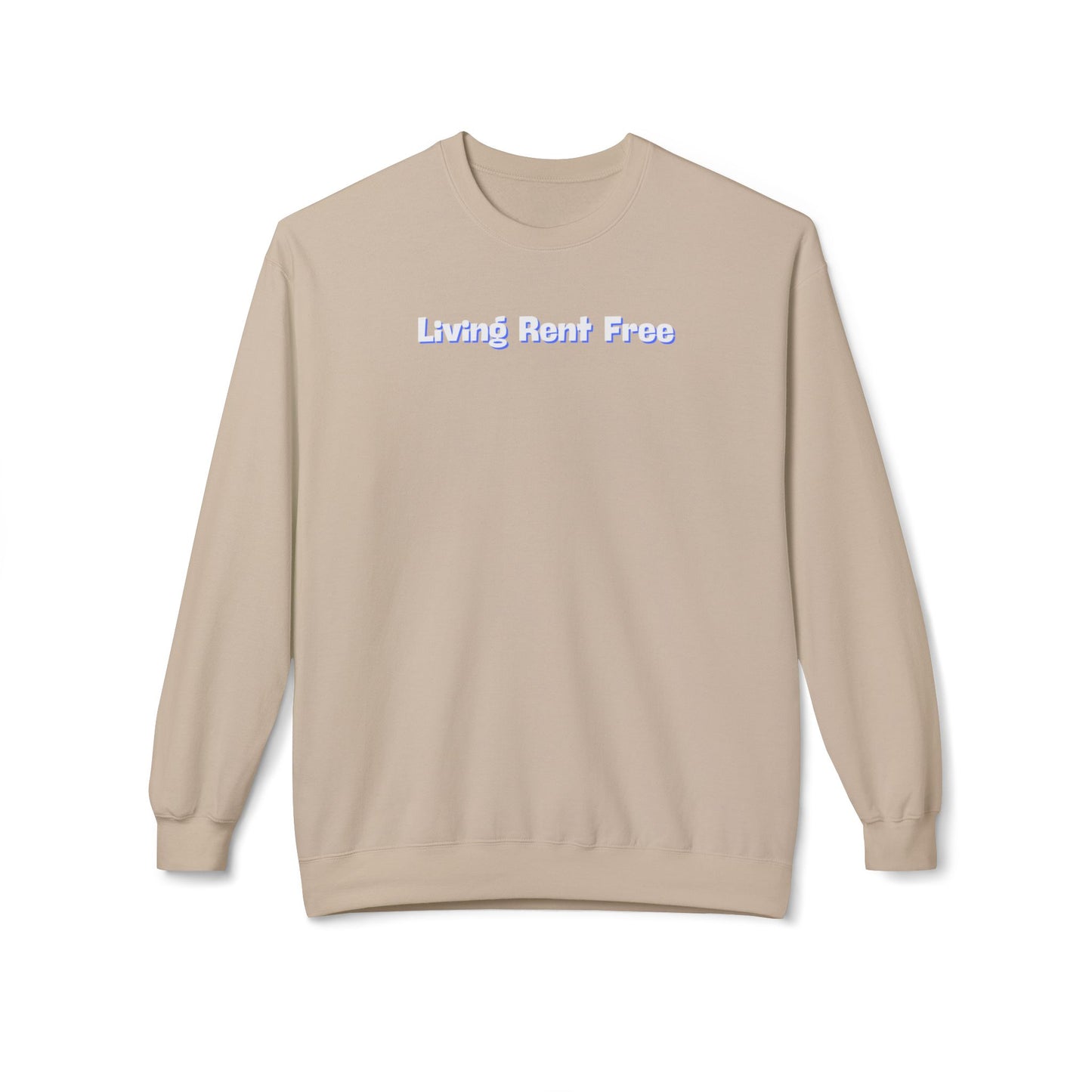 Living Rent Free Unisex Midweight Softstyle Fleece Crewneck Sweatshirt