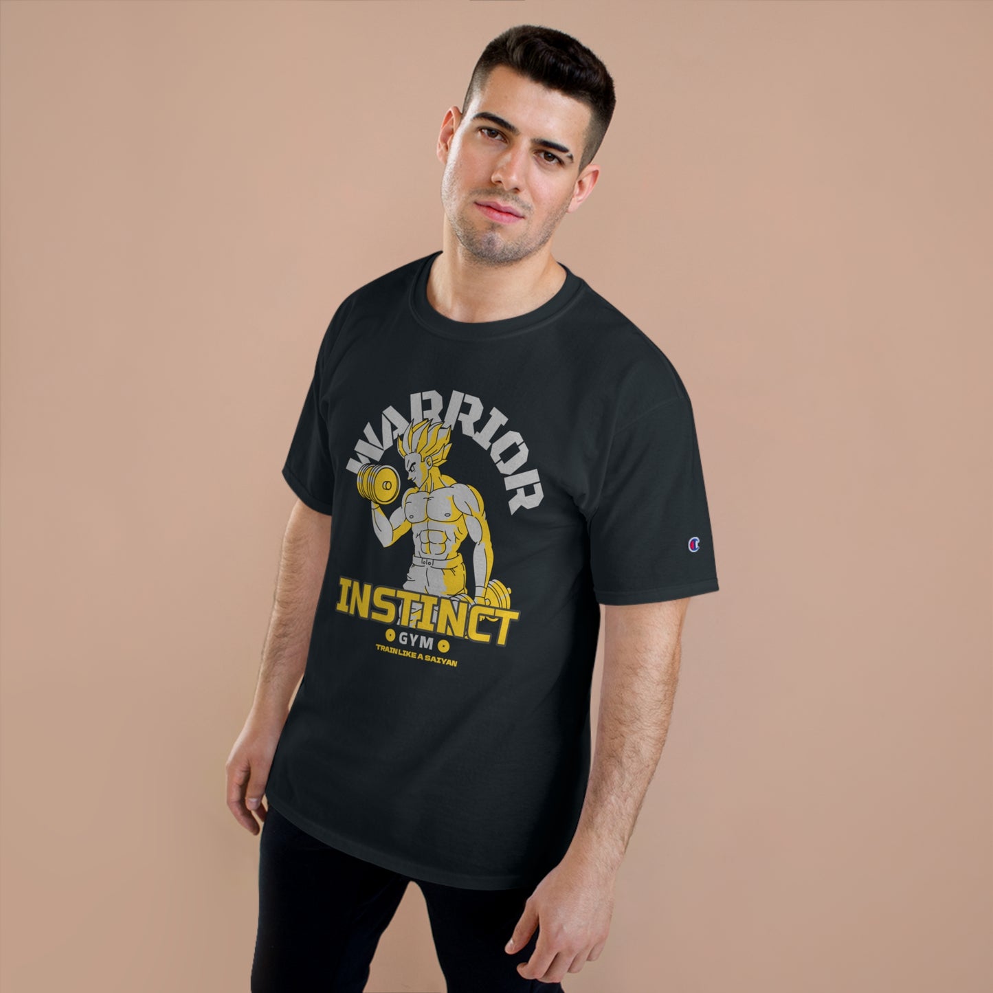 Gym Rat T-Shirt - Lifting Weights Anime Tee - Champion Tee