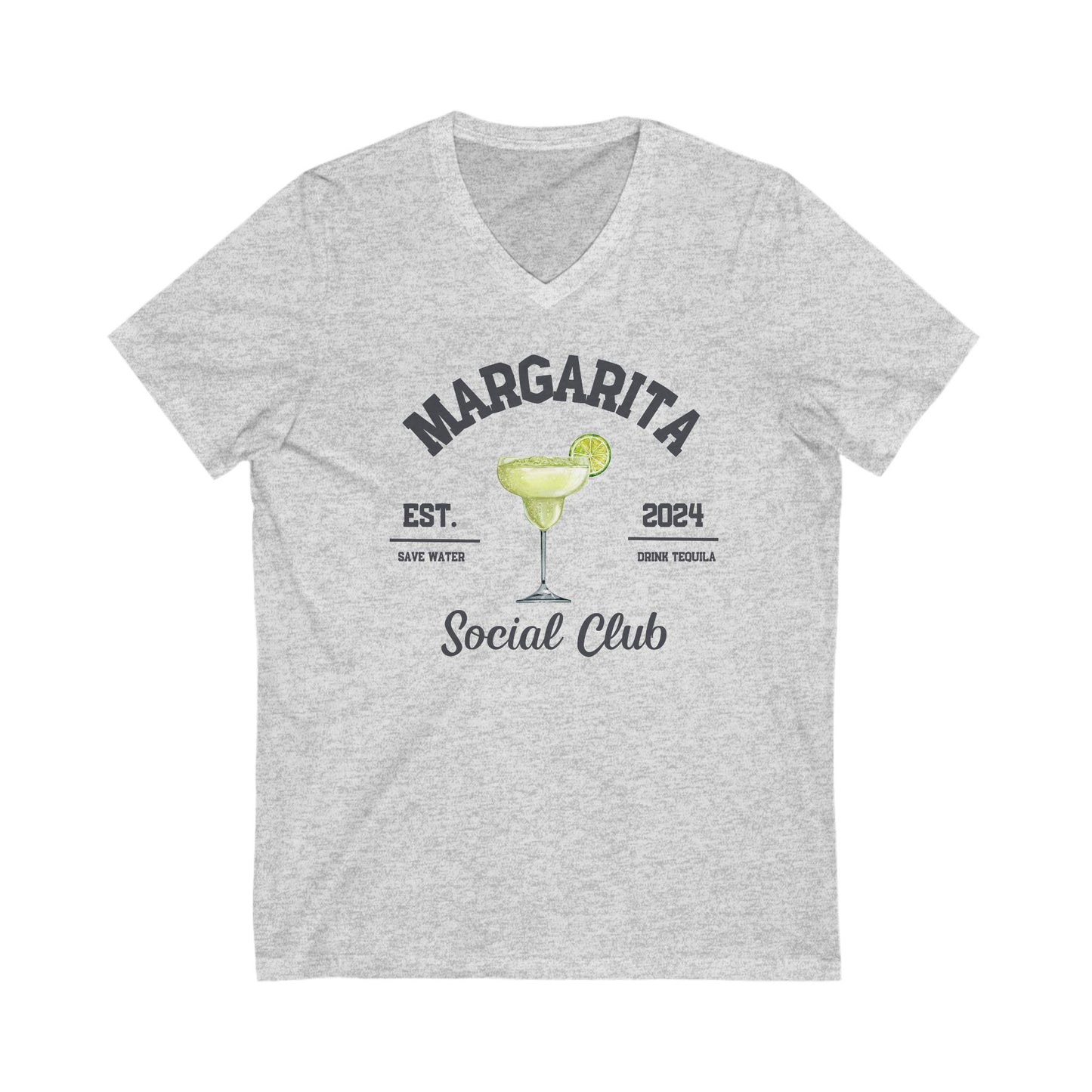 Margarita Social Club Unisex Jersey Short Sleeve V-Neck Tee