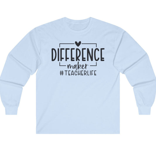 Difference Maker Unisex Ultra Cotton Long Sleeve Tee