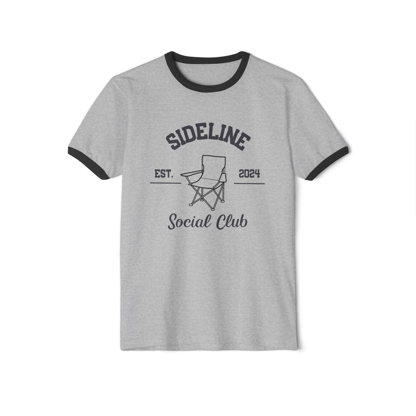 Sideline Social Club Unisex Cotton Ringer T-Shirt