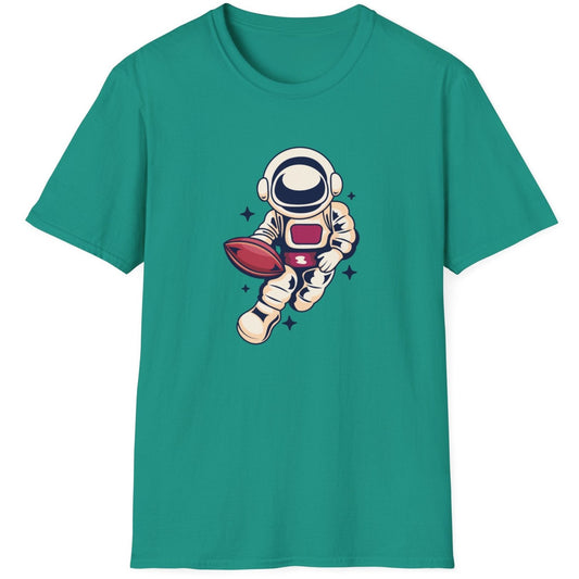 Football Astronaut Unisex Softstyle T-Shirt