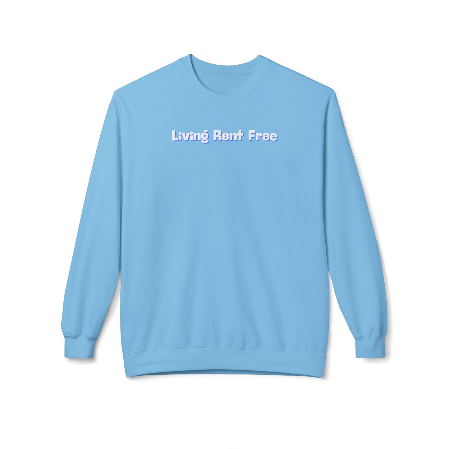 Living Rent Free Unisex Midweight Softstyle Fleece Crewneck Sweatshirt