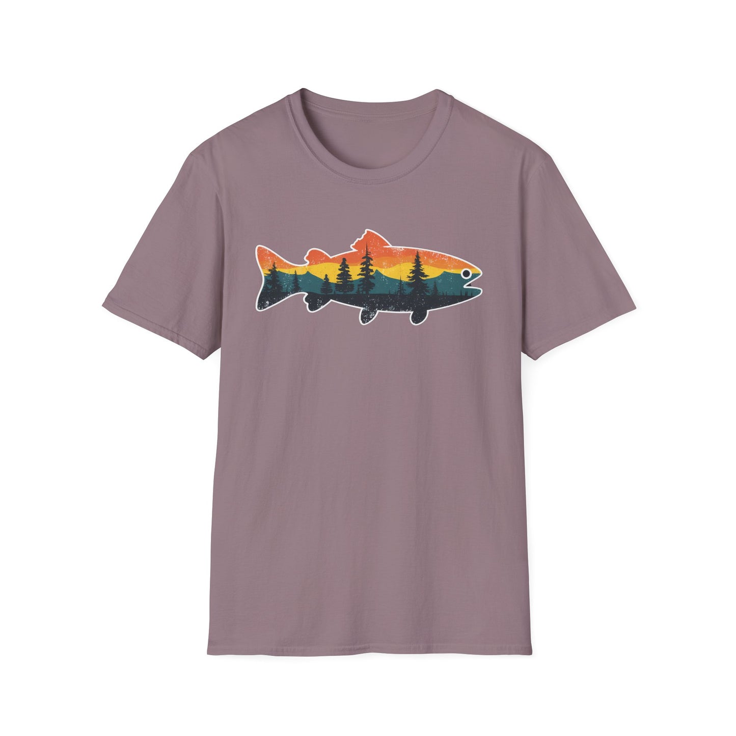 Fish Silhouette Unisex Softstyle T-Shirt