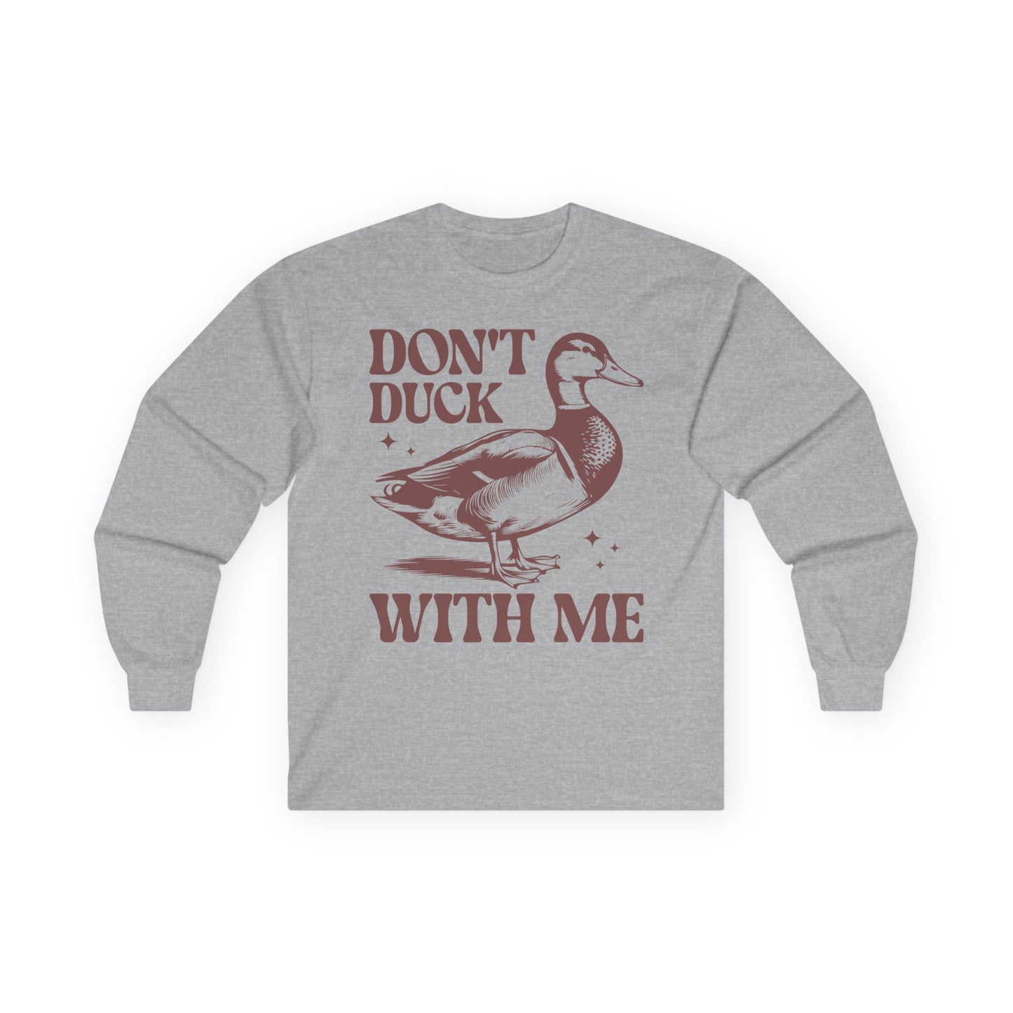 Funny Duck Retro Animal - Unisex Ultra Cotton Long Sleeve Tee