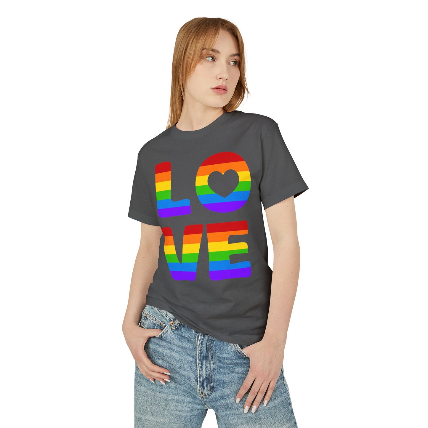 Love Pride Unisex Garment-Dyed Heavyweight Cotton Tee