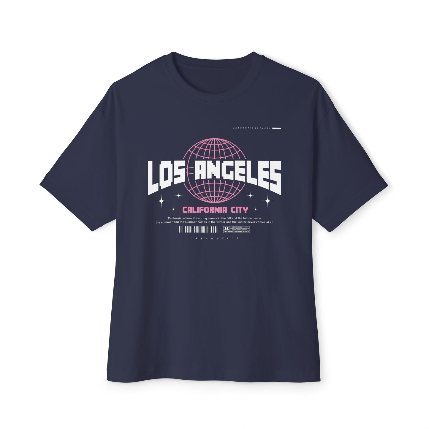 Unisex Los Angeles Oversized Boxy Tee