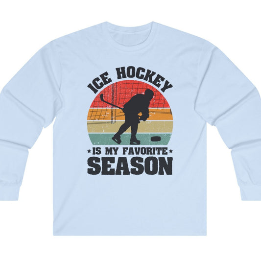 Ice Hockey Favorite Season Unisex Ultra Cotton Long Sleeve Tee