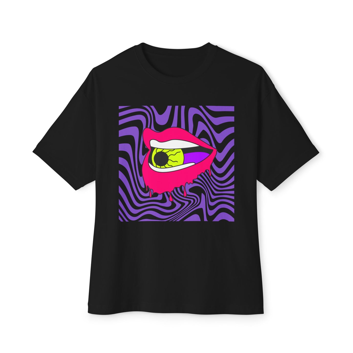 Retro Lips Unisex Oversized Boxy Tee