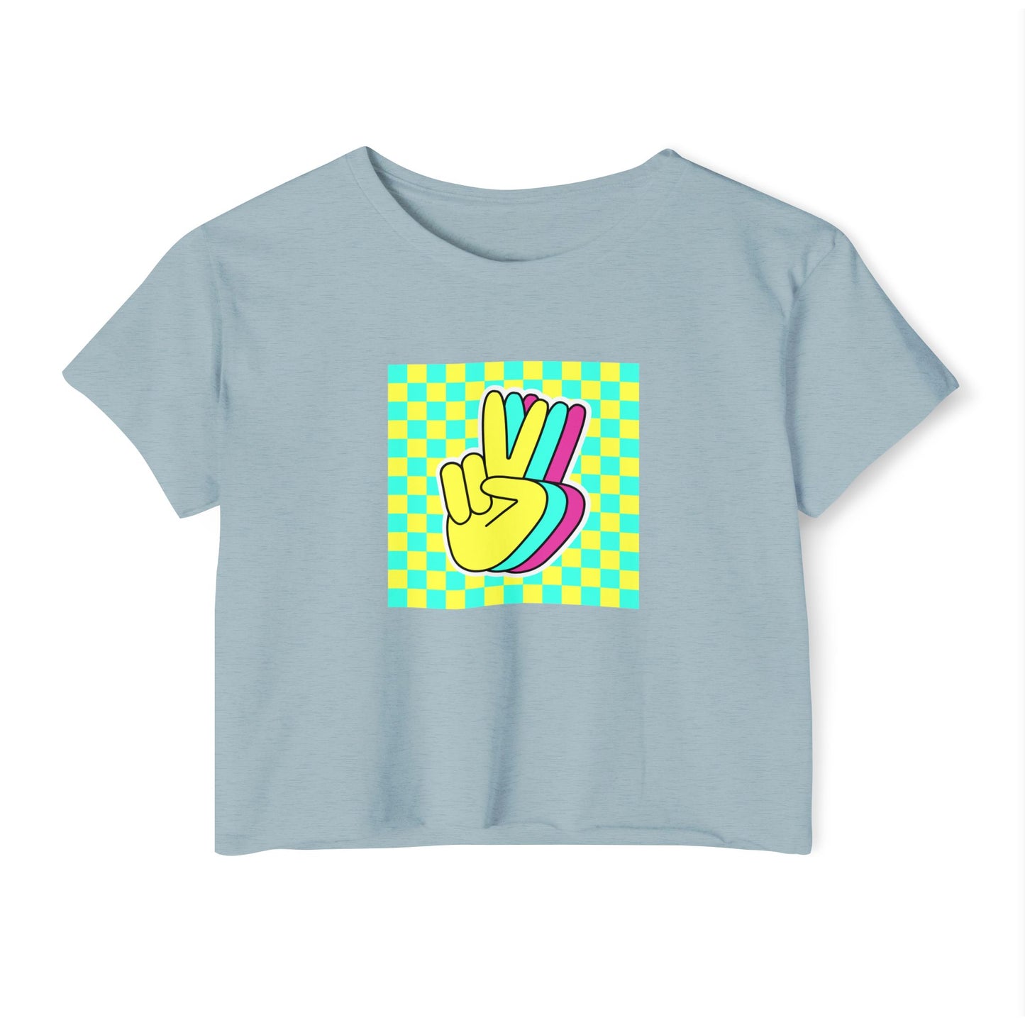 Retro Peace Women's Festival Crop Top