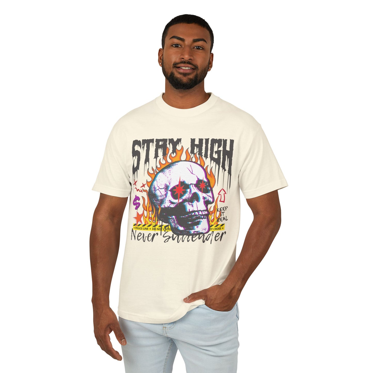 Stay High Unisex Garment-Dyed Heavyweight Cotton Tee