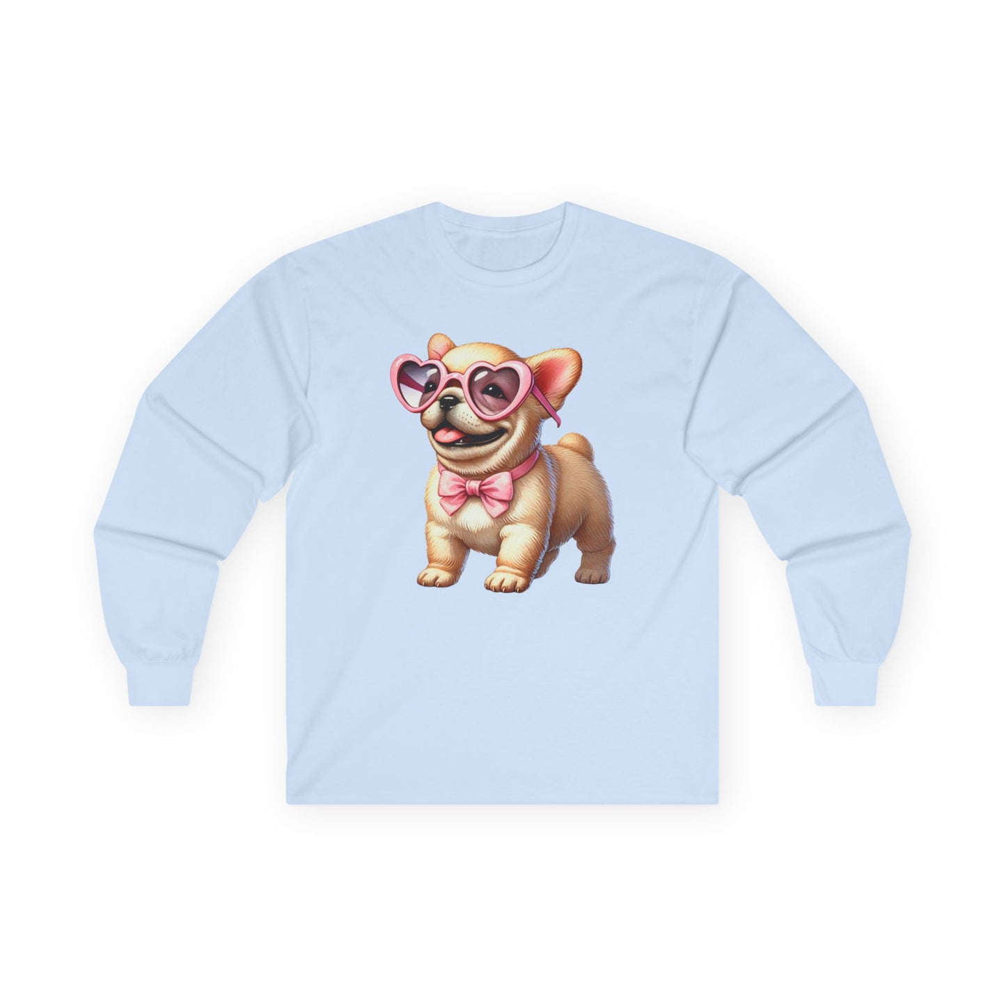 Valentine's Cute Dog Long Sleeve Tee