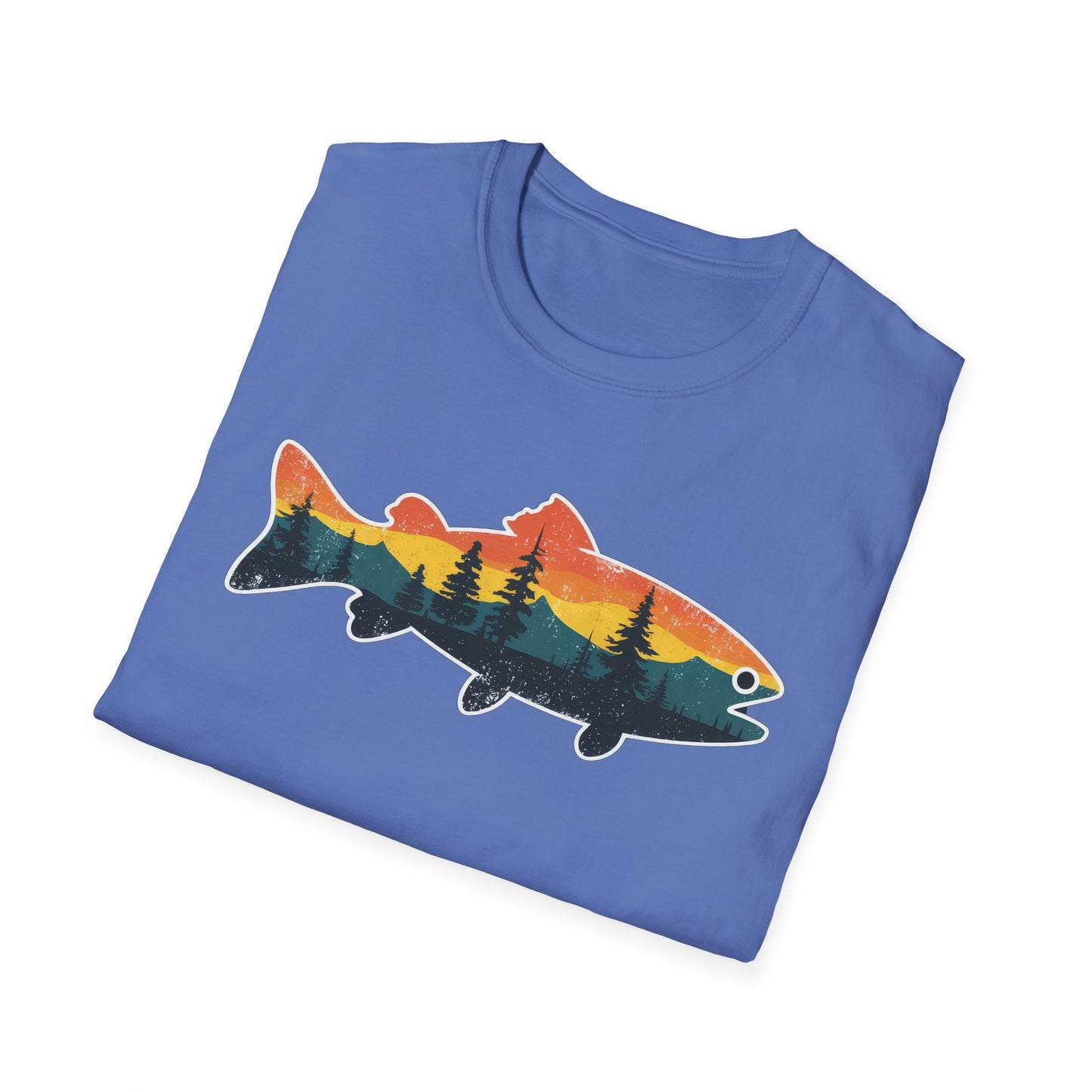 Fish Silhouette Unisex Softstyle T-Shirt