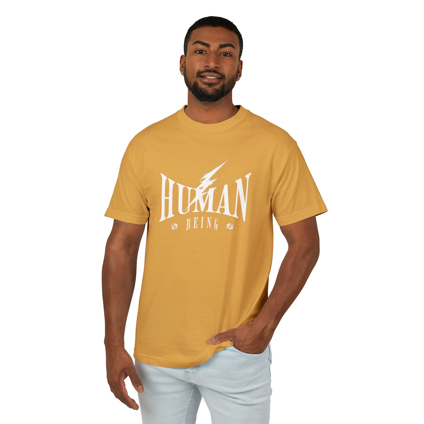 Human Being Unisex Garment-Dyed Heavyweight Cotton Tee