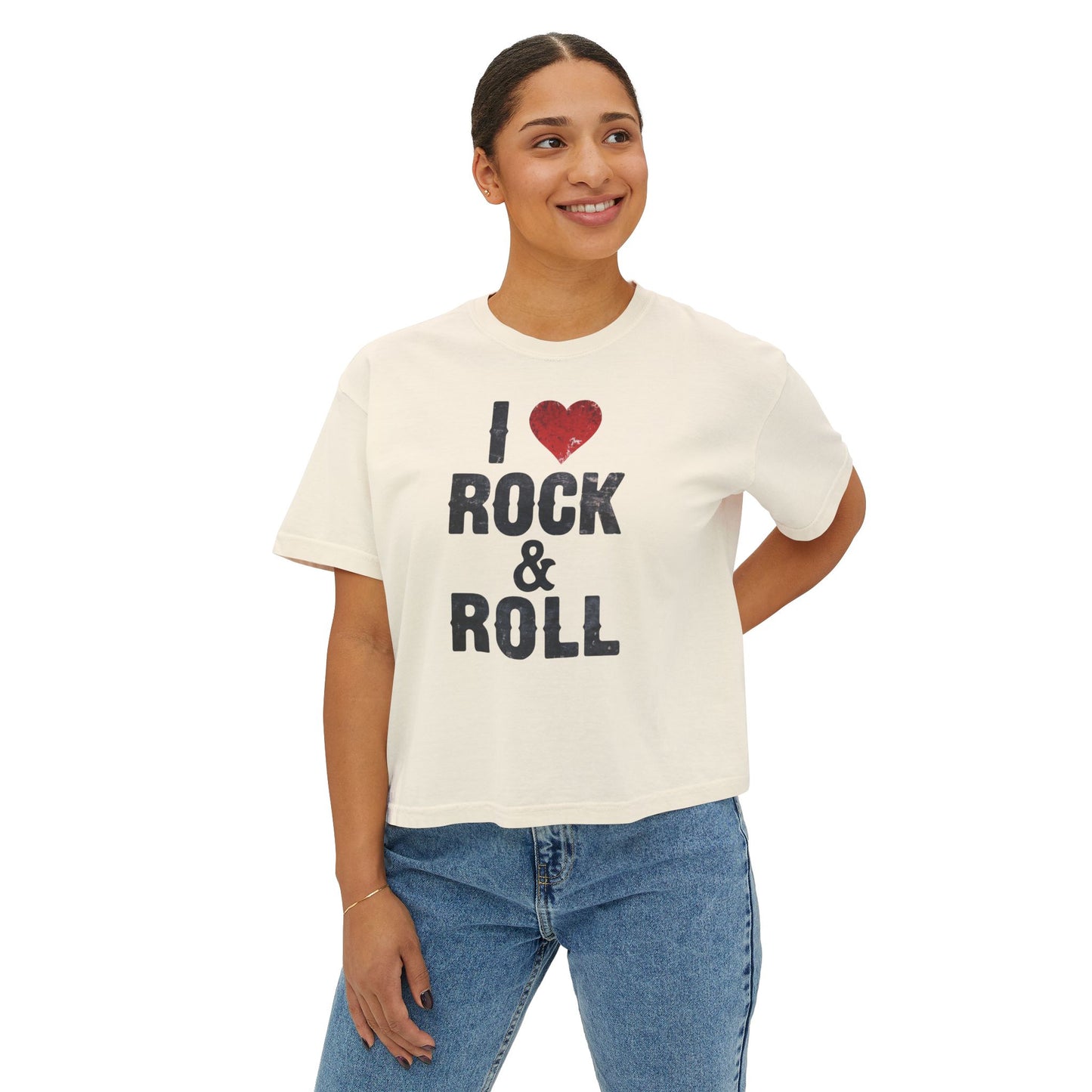 Rock & Roll Women's Boxy Tee