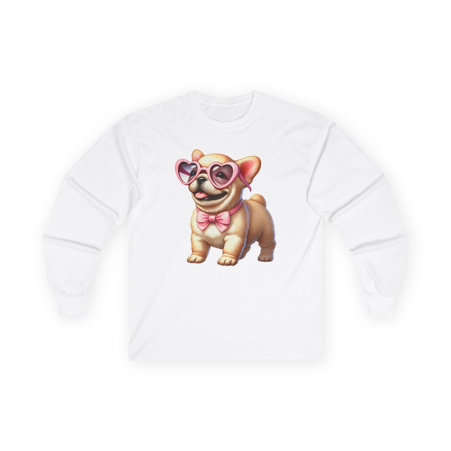 Valentine's Cute Dog Long Sleeve Tee