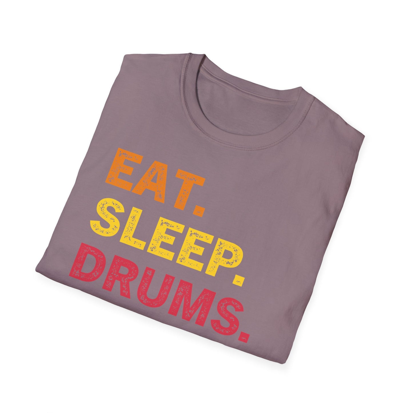 Eat Sleep Drums Repeat Unisex Softstyle T-Shirt