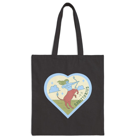 Sagittarius Cotton Canvas Tote Bag