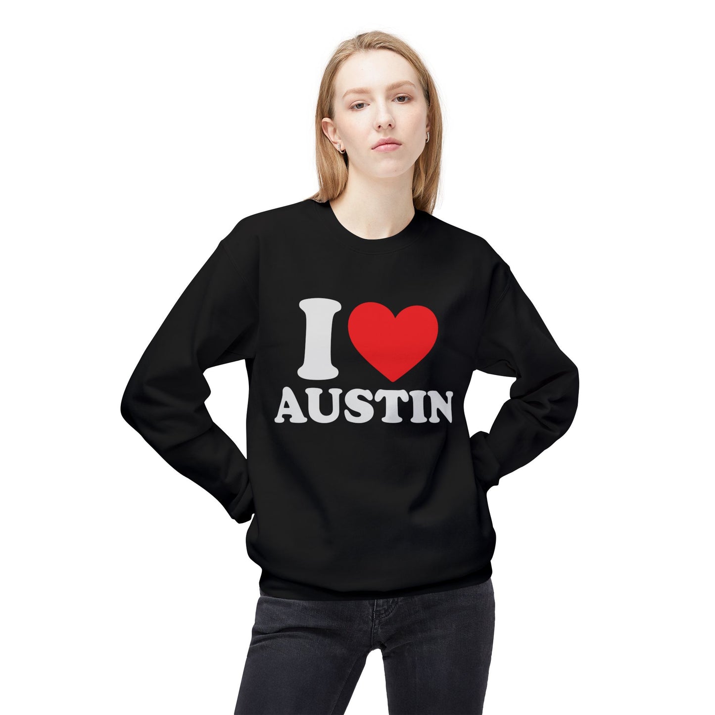 Austin Unisex Midweight Softstyle Fleece Crewneck Sweatshirt