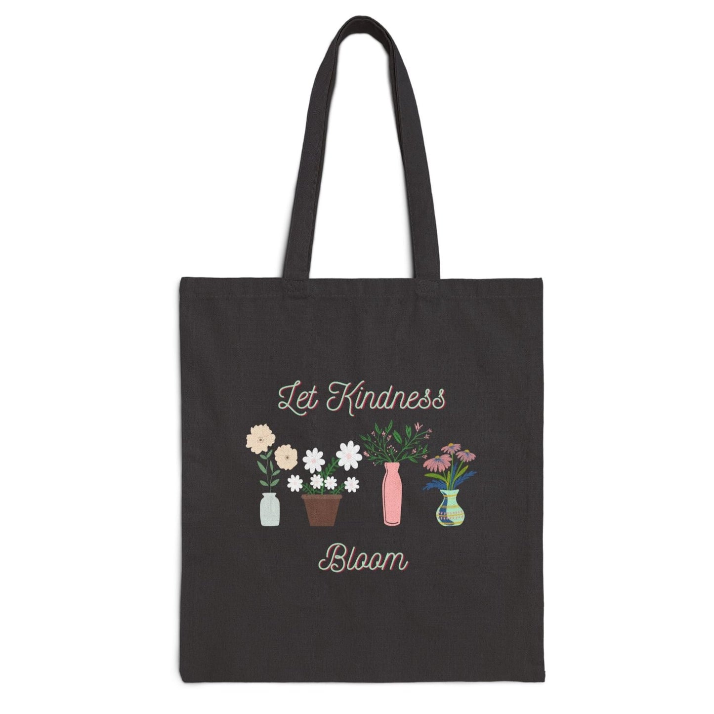 Let Kindness Bloom Cotton Canvas Tote Bag