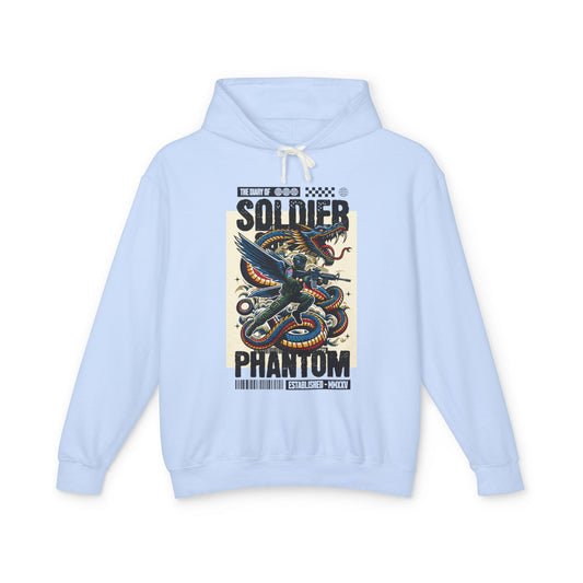 Soldier Phantom Unisex Lightweight Hooded Sweatshirt