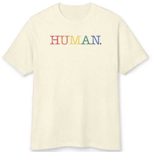 Human Rainbow Unisex Garment-Dyed Heavyweight Cotton Tee