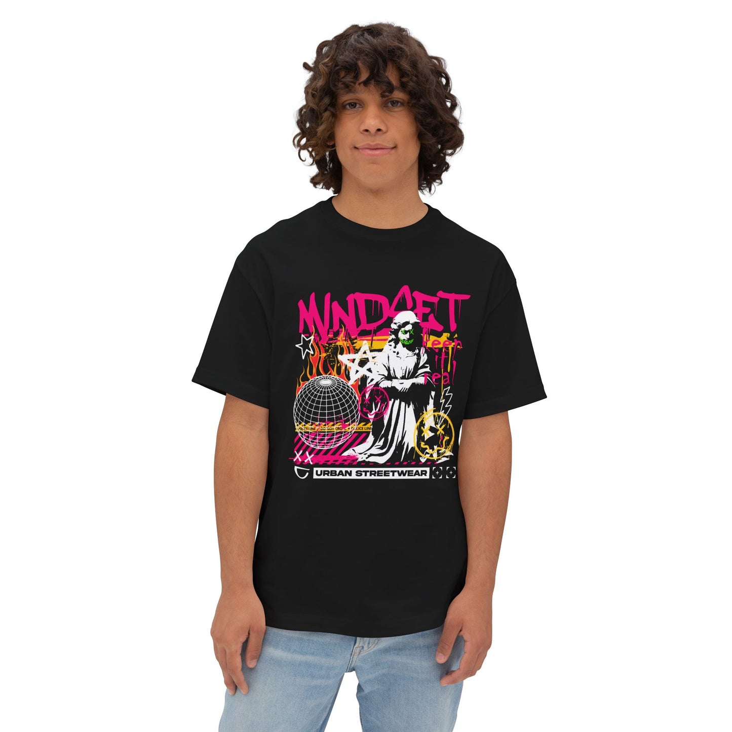 Unisex Graffiti Mindset Oversized Boxy Tee