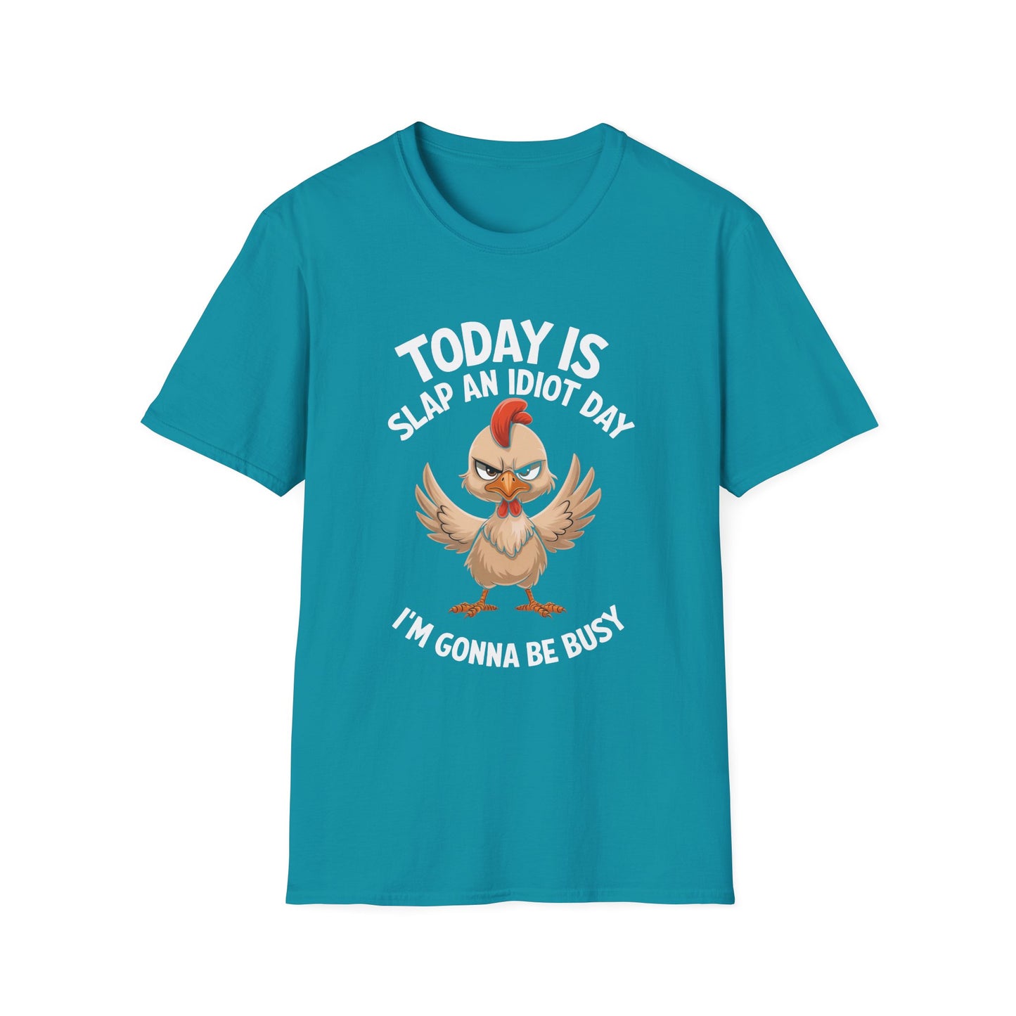 Slap an Idiot Day Unisex Softstyle T-Shirt