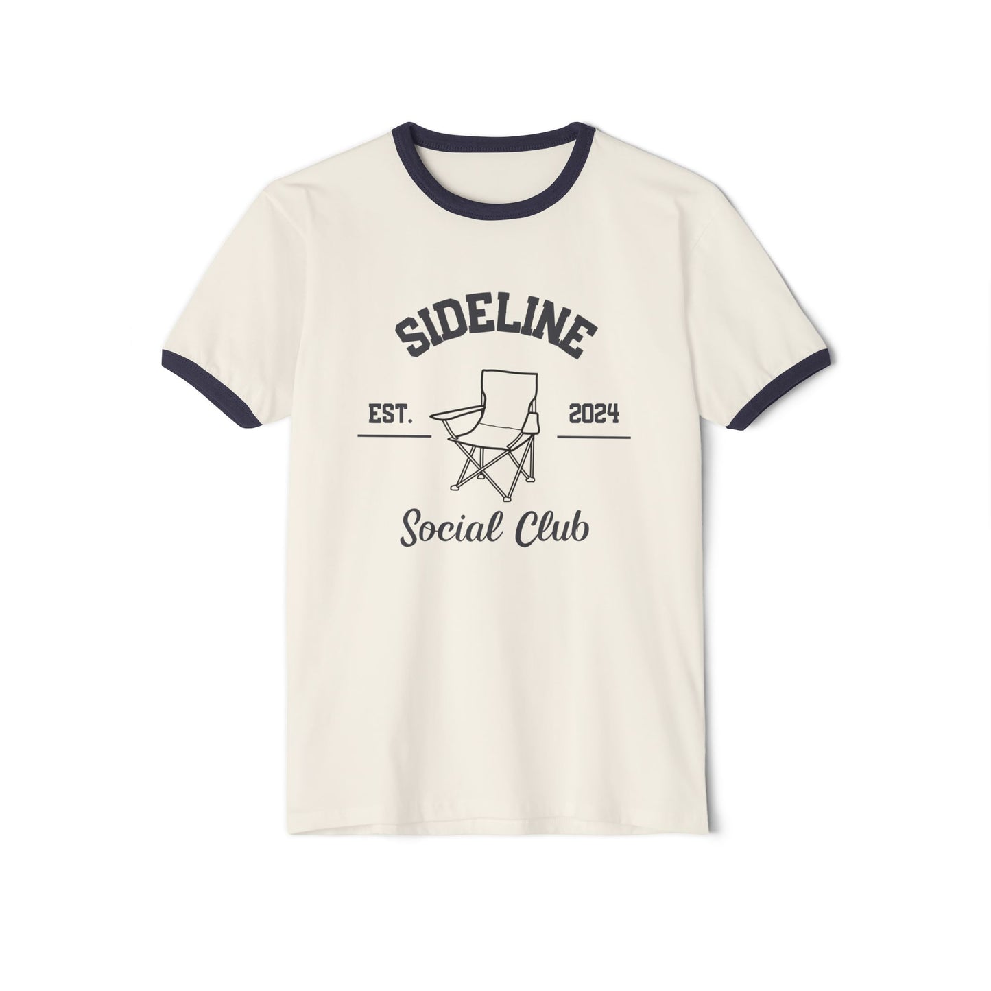 Sideline Social Club Unisex Cotton Ringer T-Shirt