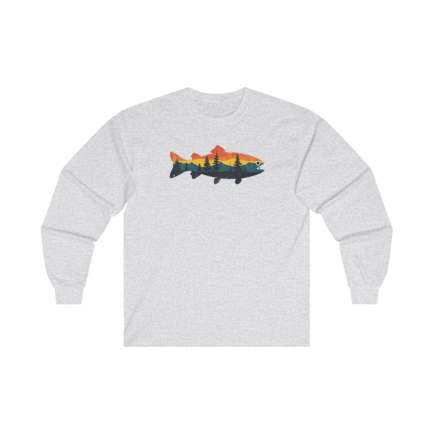 Fish Silhouette Unisex Ultra Cotton Long Sleeve Tee