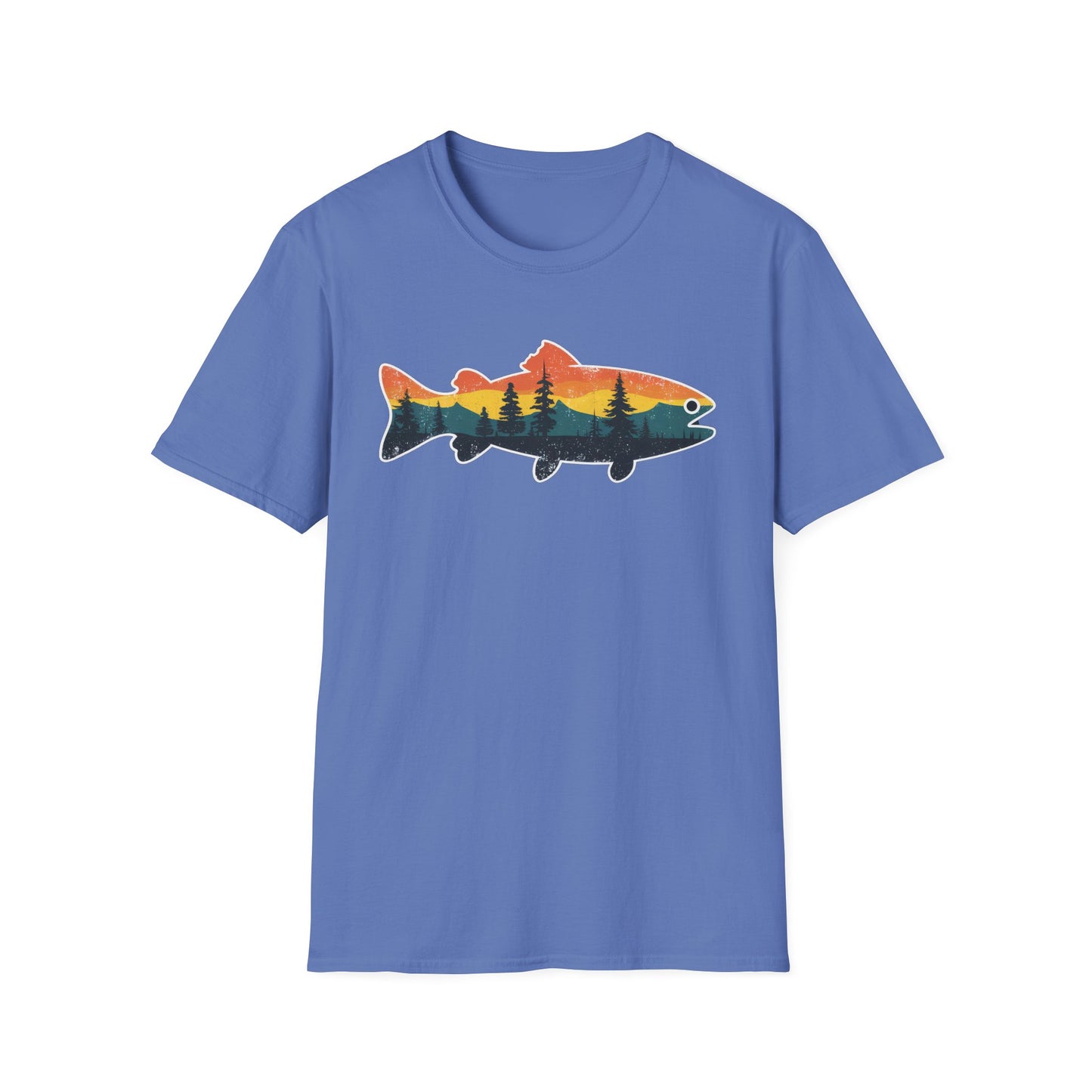 Fish Silhouette Unisex Softstyle T-Shirt