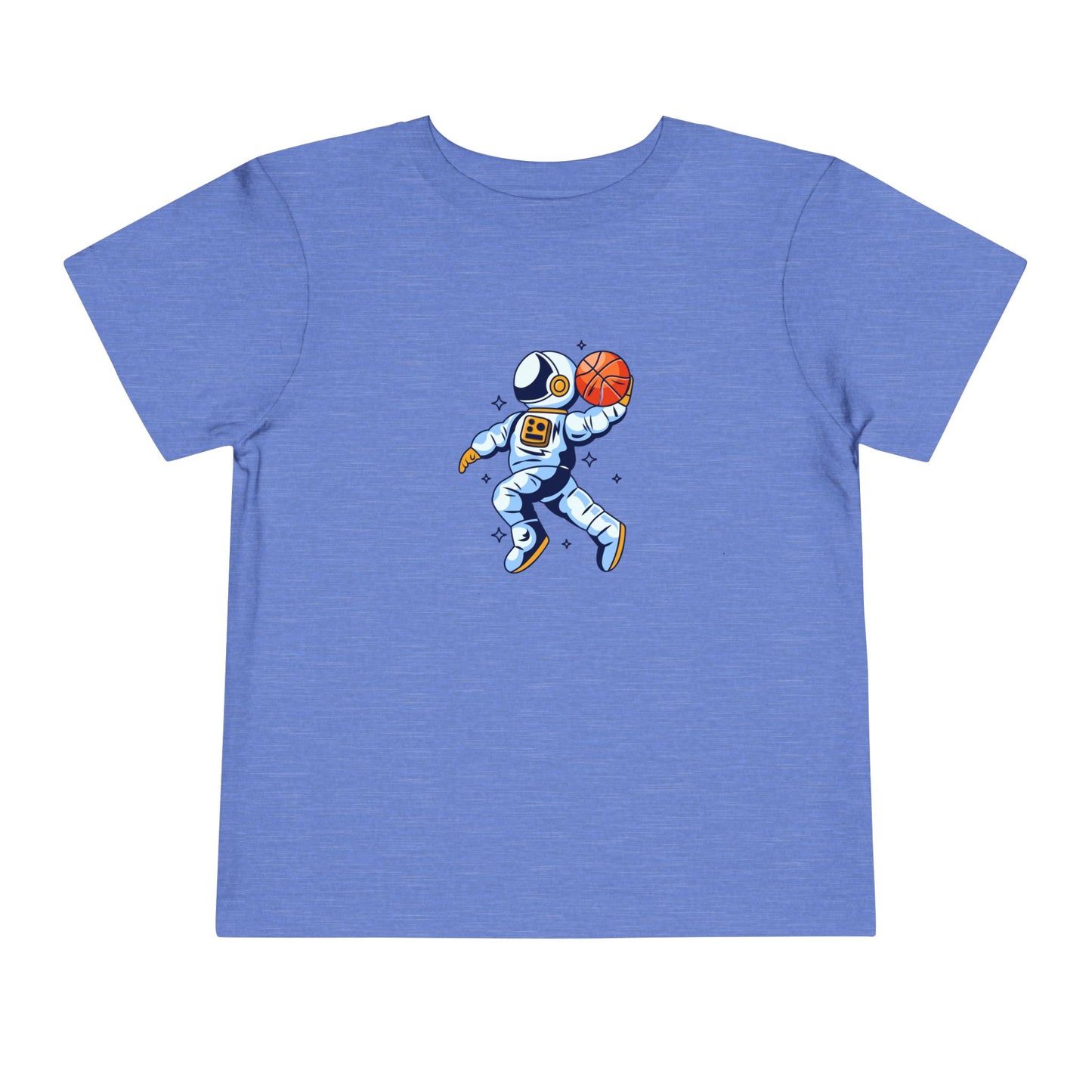 Basketball Astronaut Toddler Short Sleeve Tee