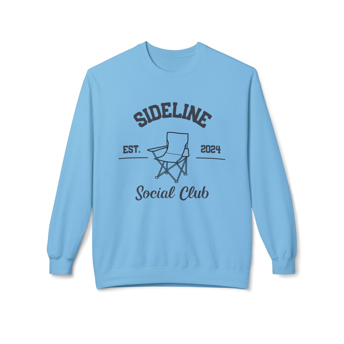 Sideline Social Club Unisex Midweight  Softstyle Fleece Crewneck Sweatshirt