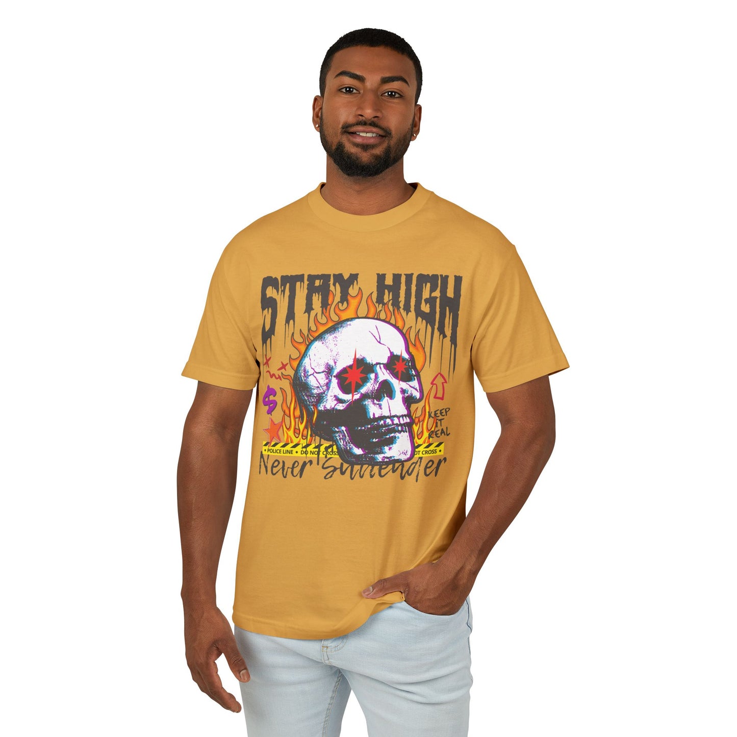 Stay High Unisex Garment-Dyed Heavyweight Cotton Tee