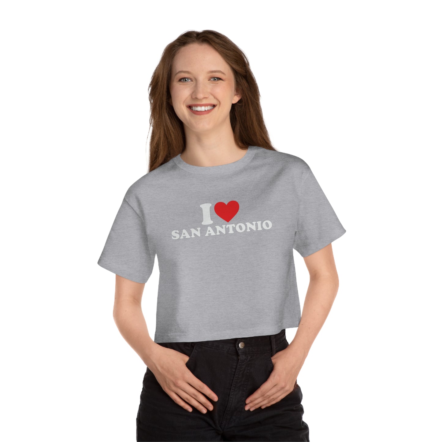 San Antonio Champion Women's Heritage Cropped T-Shirt