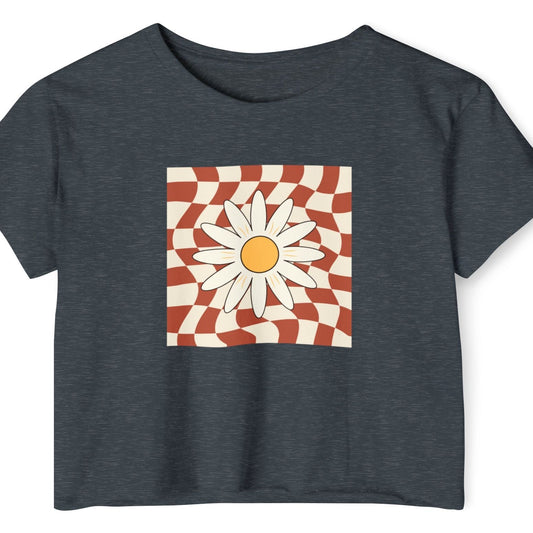 Retro Daisy Women's Festival Crop Top