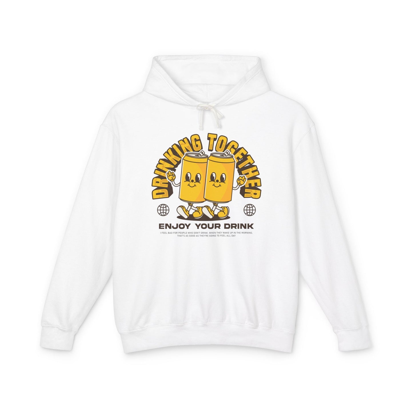 Drinking Together Unisex Lightweight Hooded Sweatshirt