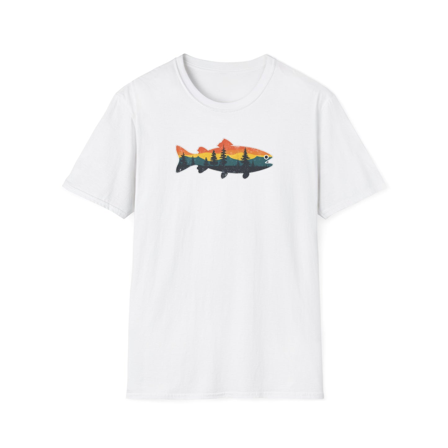 Fish Silhouette Unisex Softstyle T-Shirt