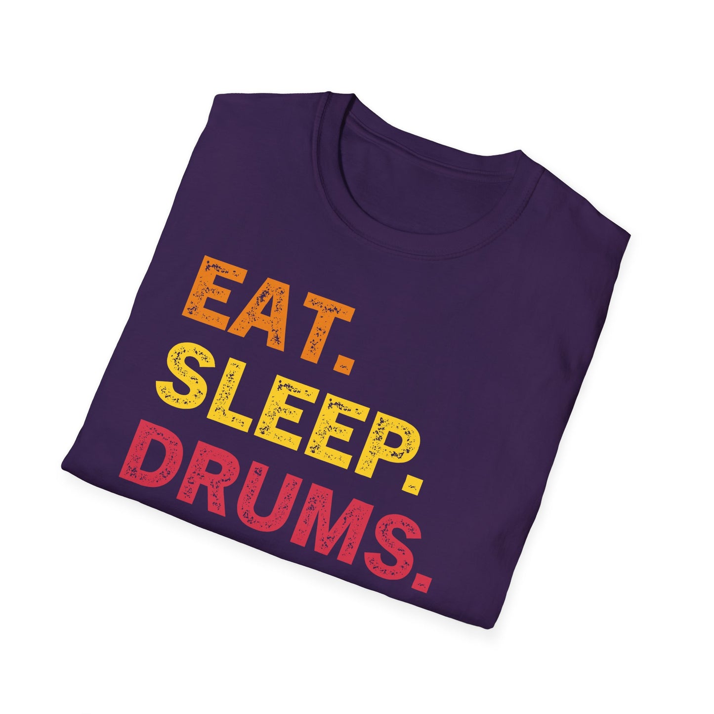 Eat Sleep Drums Repeat Unisex Softstyle T-Shirt