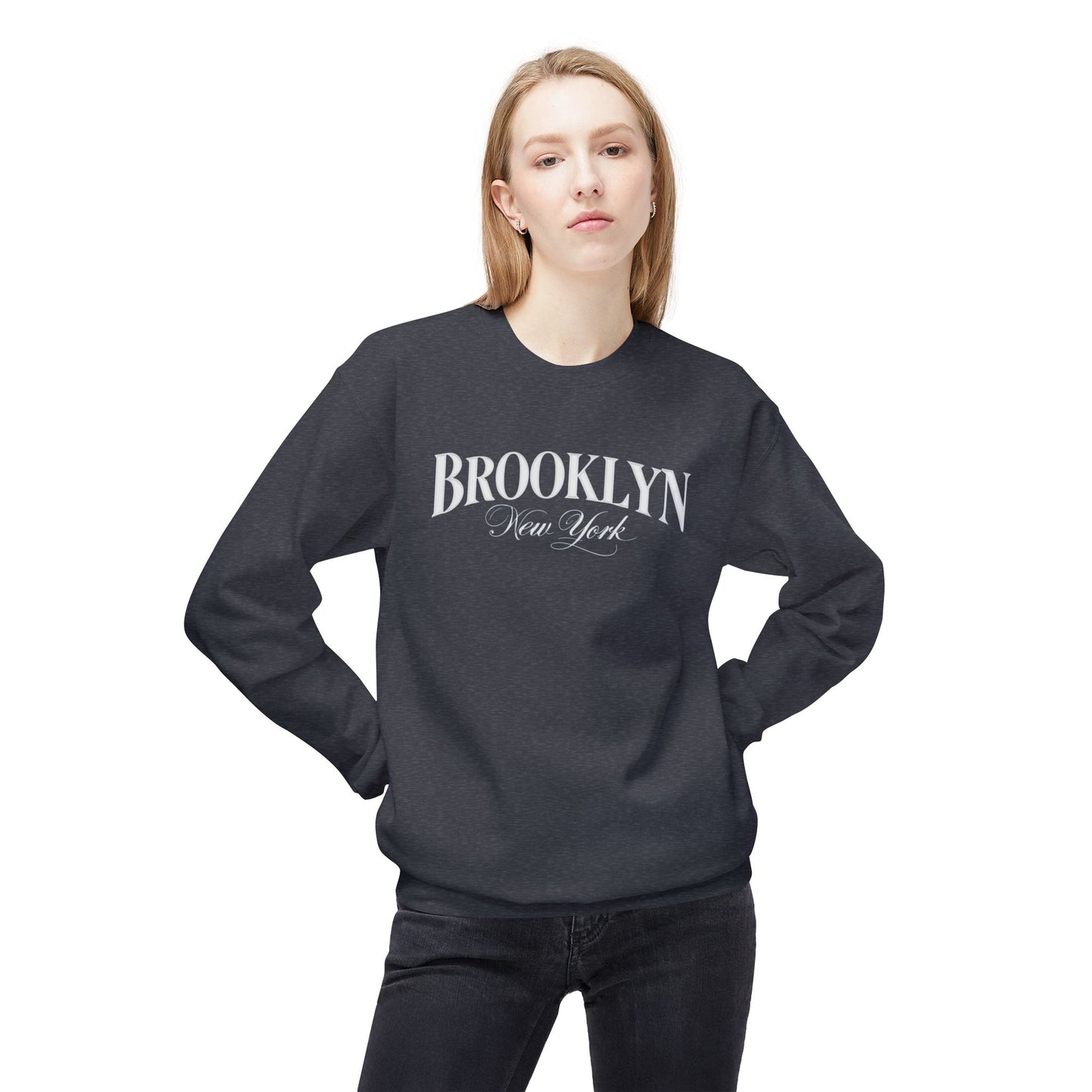 Brooklyn Unisex Midweight Softstyle Fleece Crewneck Sweatshirt