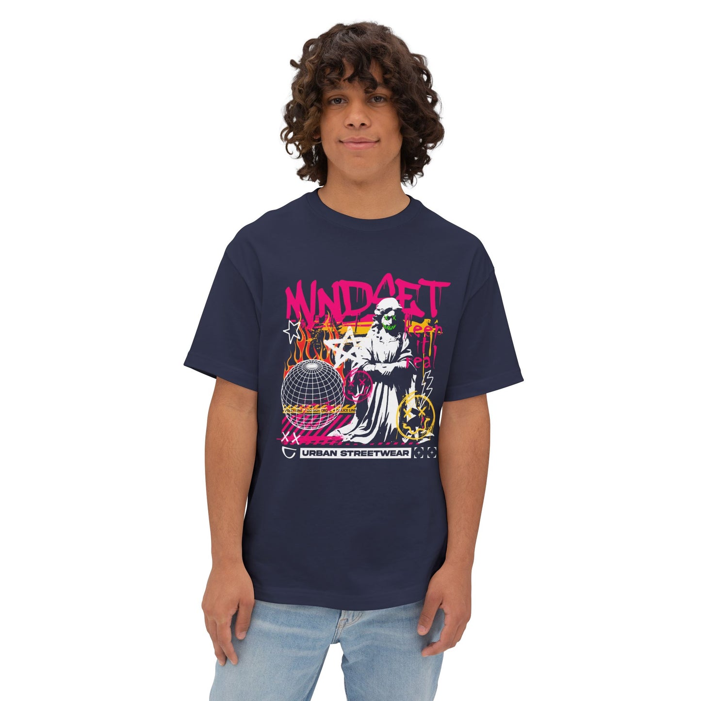 Unisex Graffiti Mindset Oversized Boxy Tee