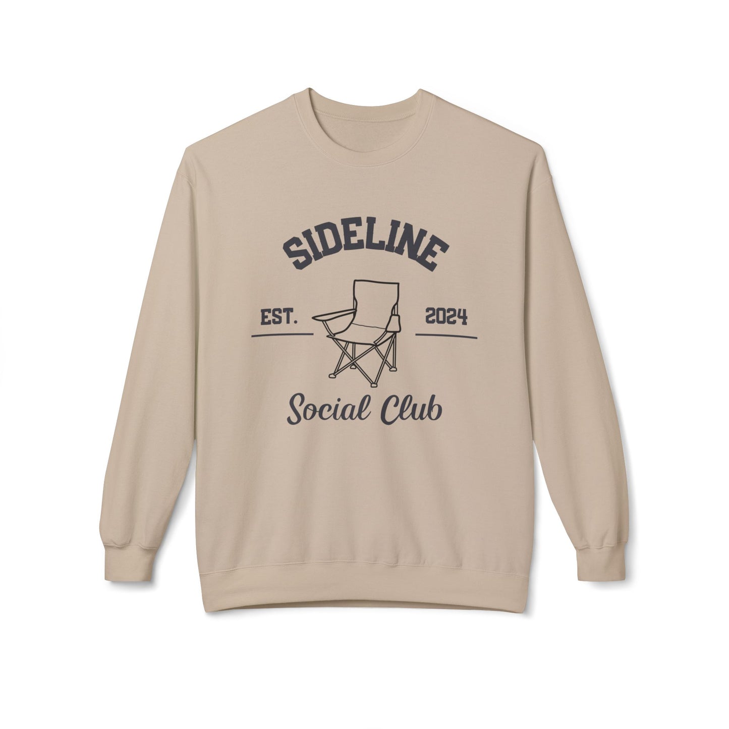 Sideline Social Club Unisex Midweight  Softstyle Fleece Crewneck Sweatshirt